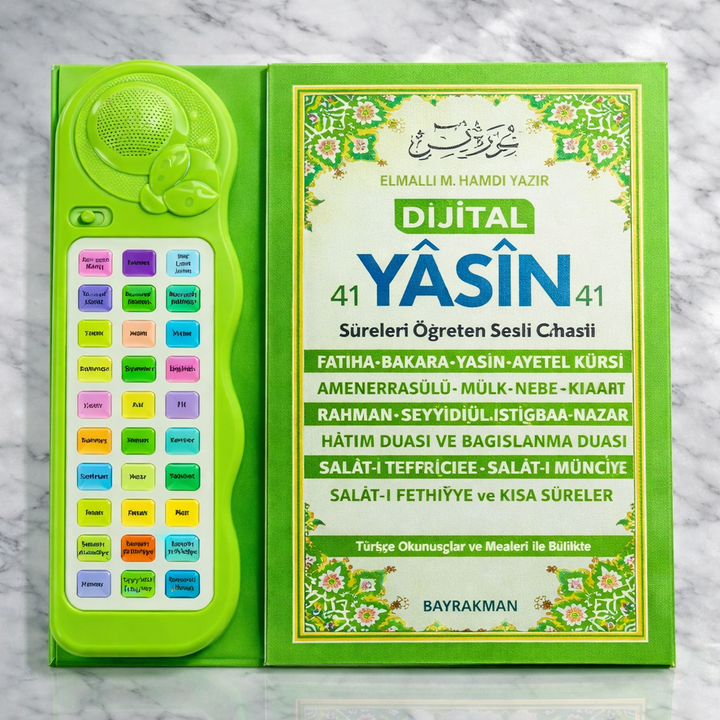 Sesli Yasin ve Sureler Öğreten Cihaz Kitaplı
