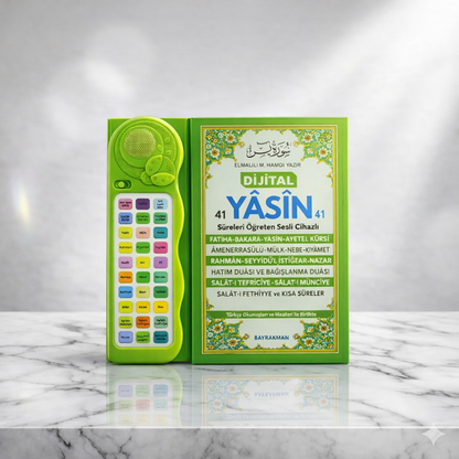 Sesli Yasin ve Sureler Öğreten Cihaz Kitaplı